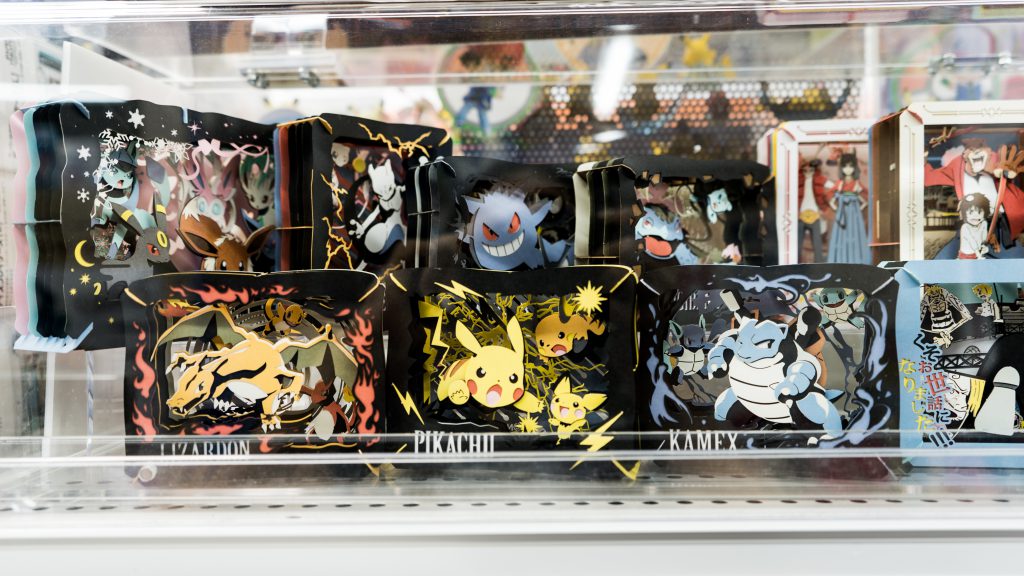 Pokemon card in showcase In Akihabara