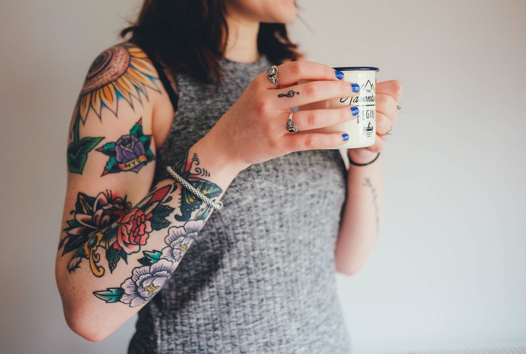 A girl with Tatoo For Onsen