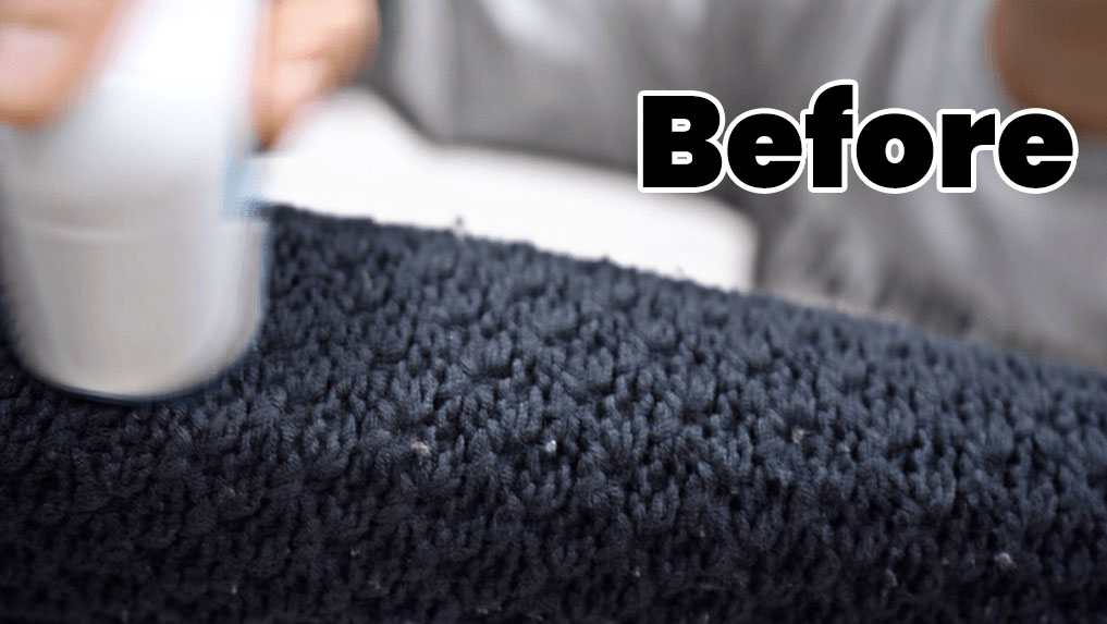 before trying a rolling lint remover
