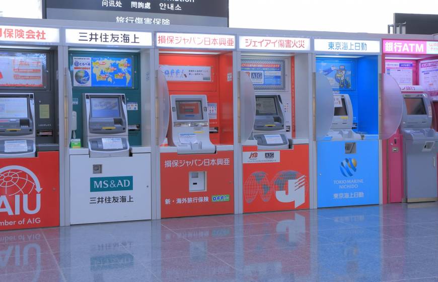 Row of ATMs