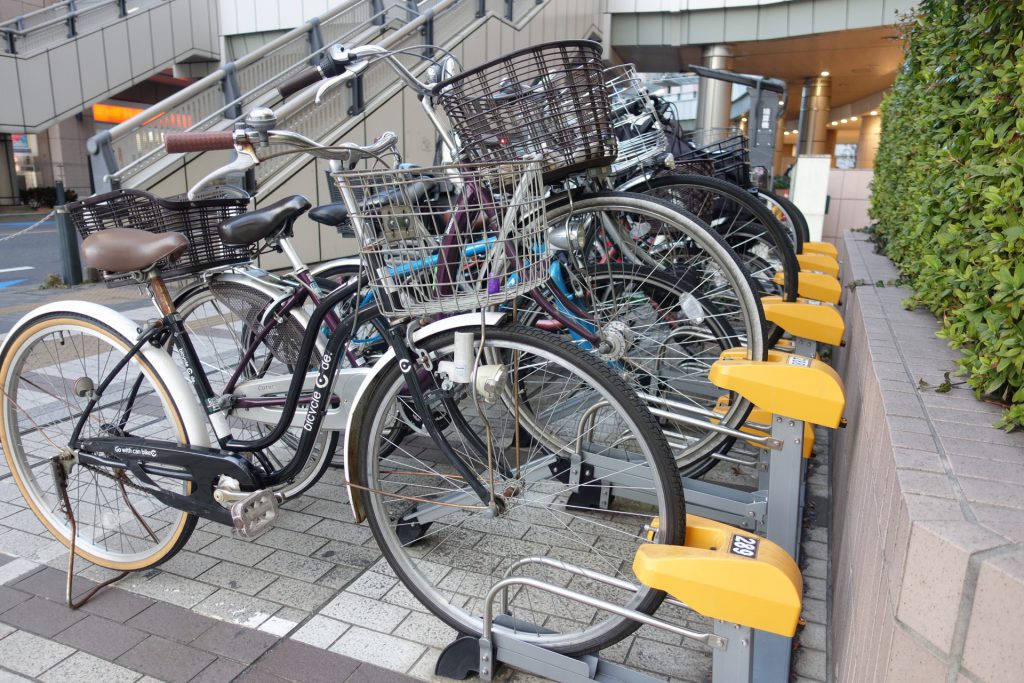 parking area for bicycle in Japan