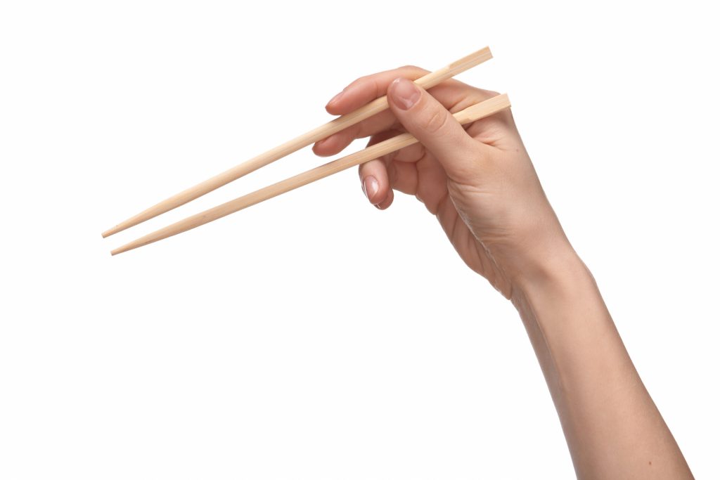 How to hold chopsticks