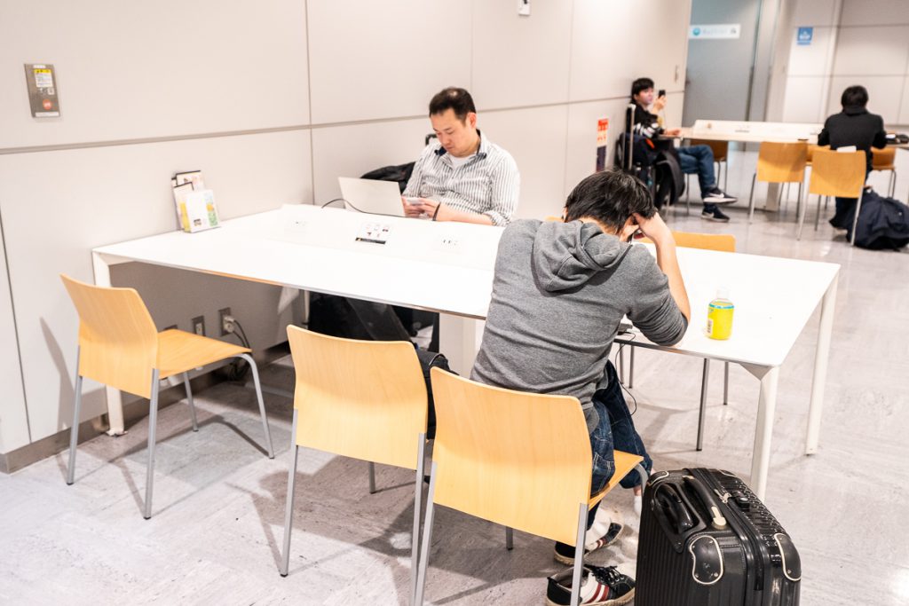 Working space at Narita International Airport