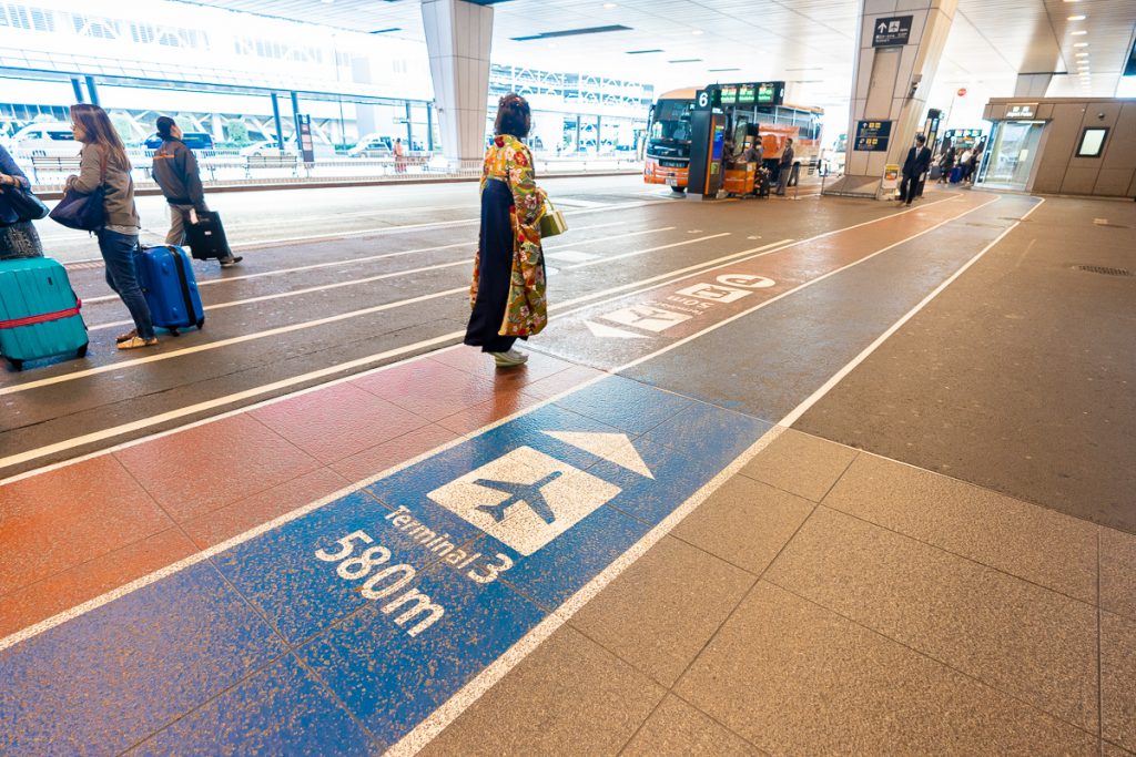 Bus stations at Narita International Airport