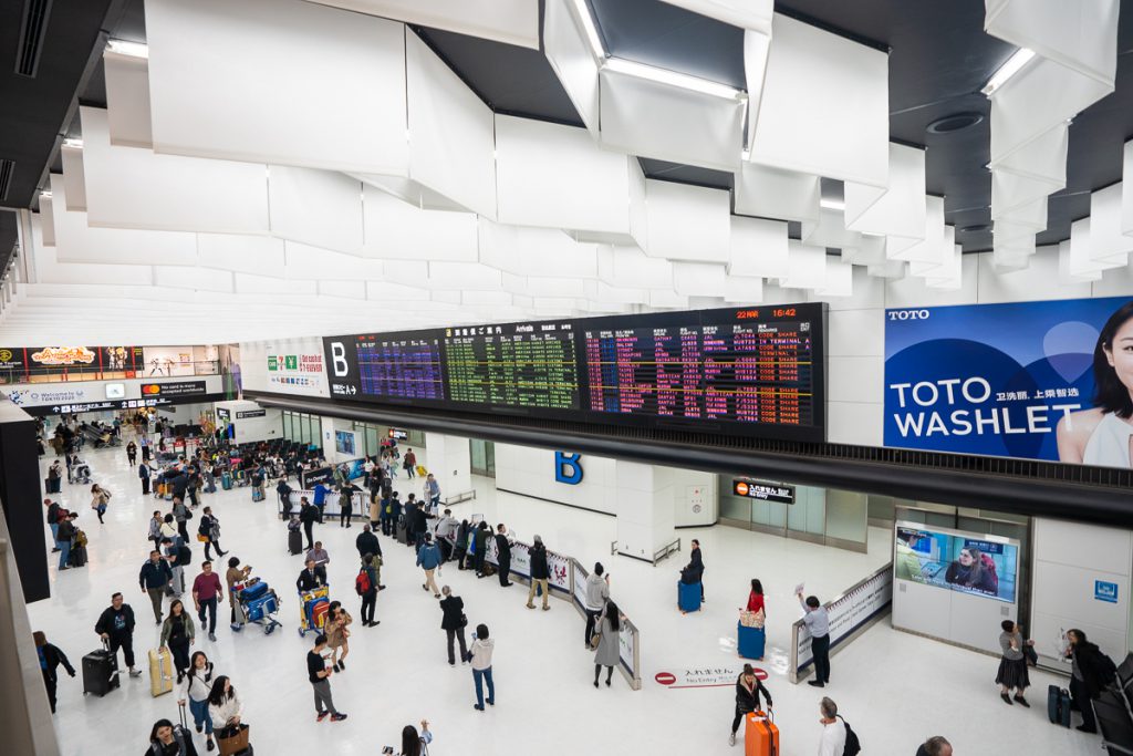 Arrival gate at Narita International Airport