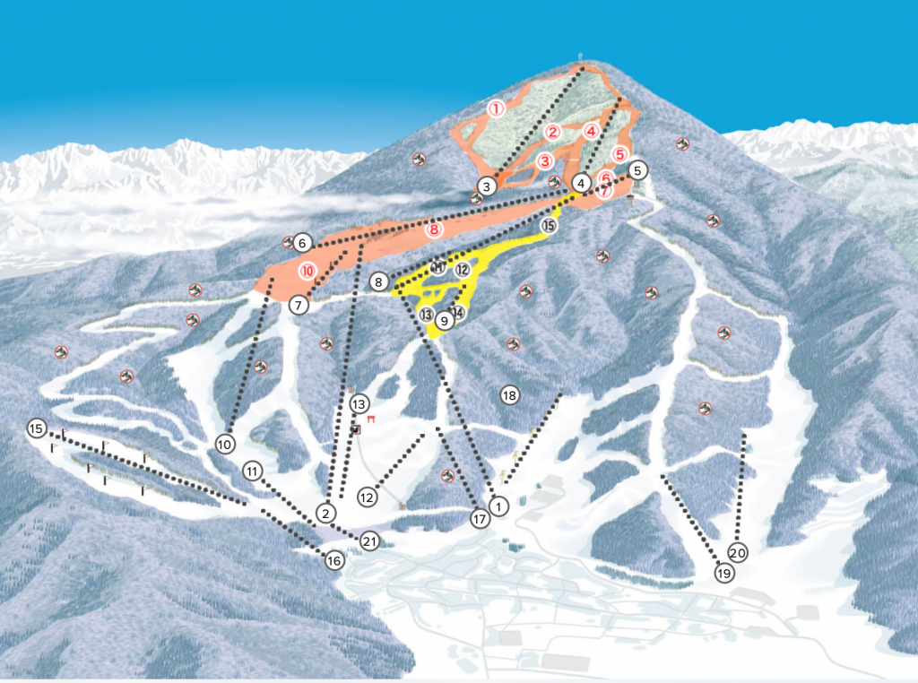 Nozawa onsen ski map
