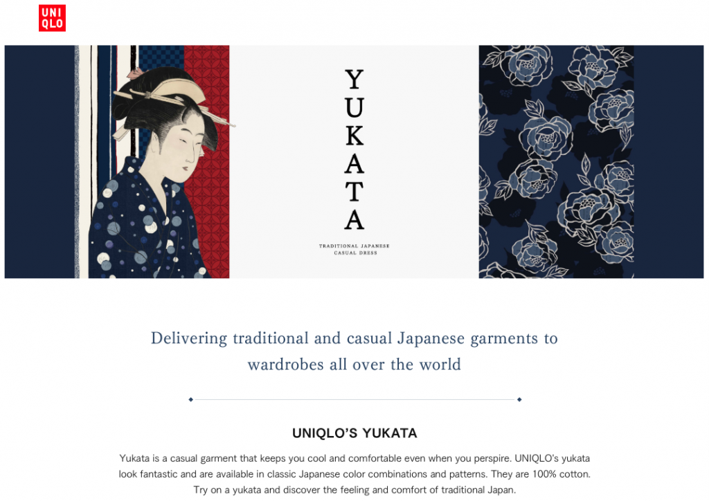 Yukata at UNIQLO