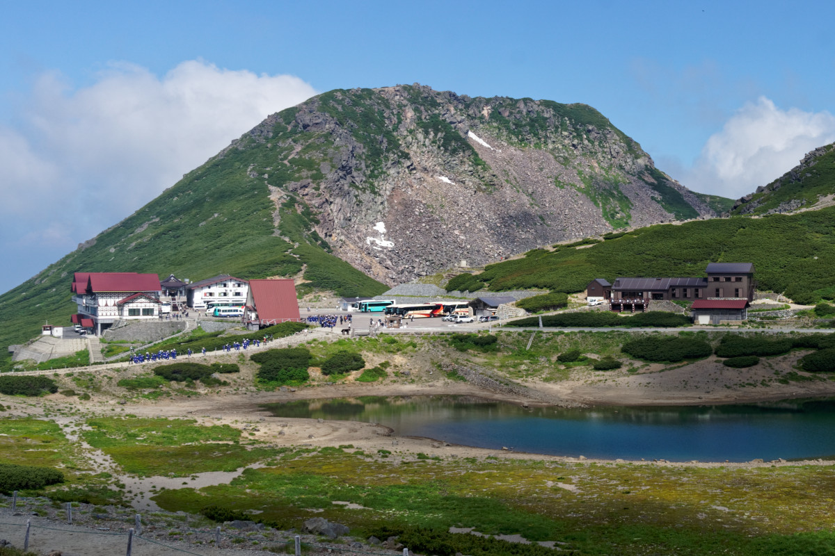 Bus Terminal at the base of Mount Norikura