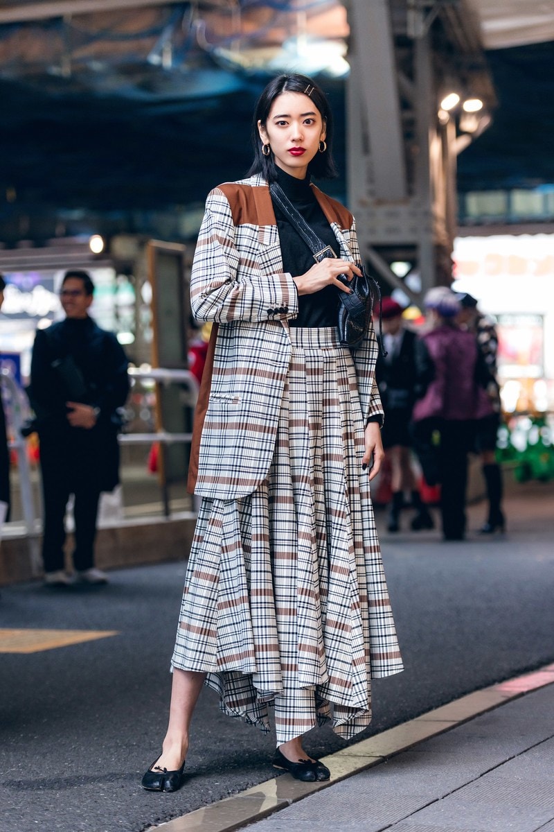 Japanese street fashion plaids