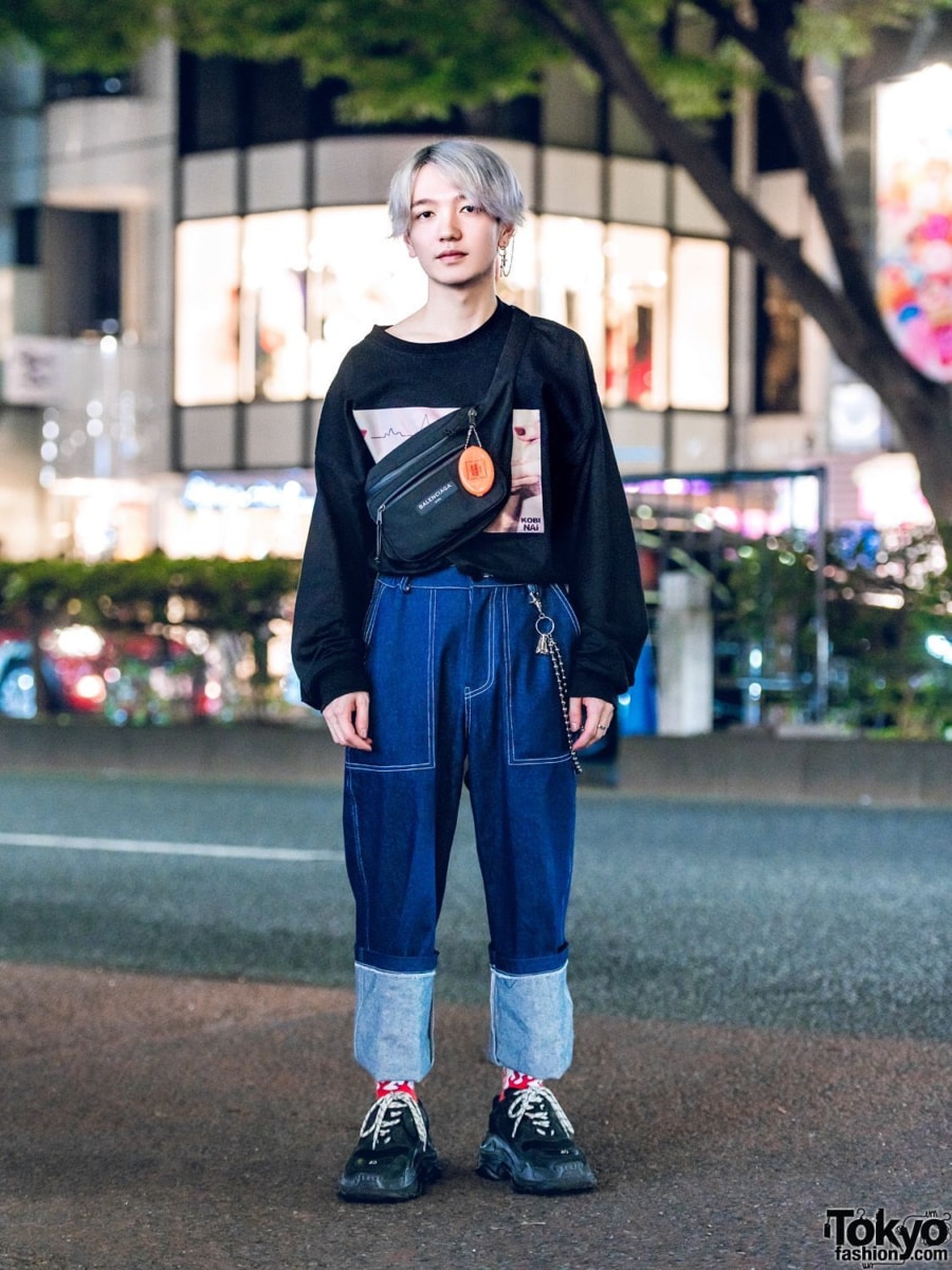 Japanese street fashion ugly sneakers