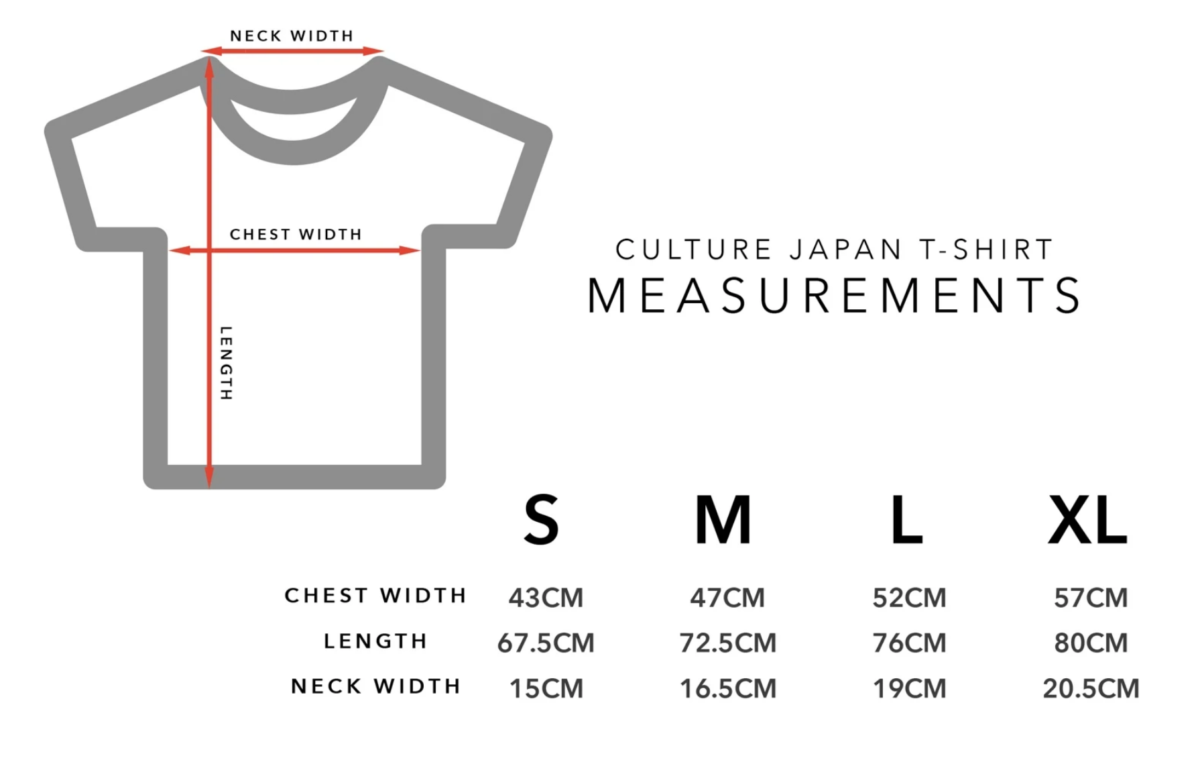 Japanese measurement charts